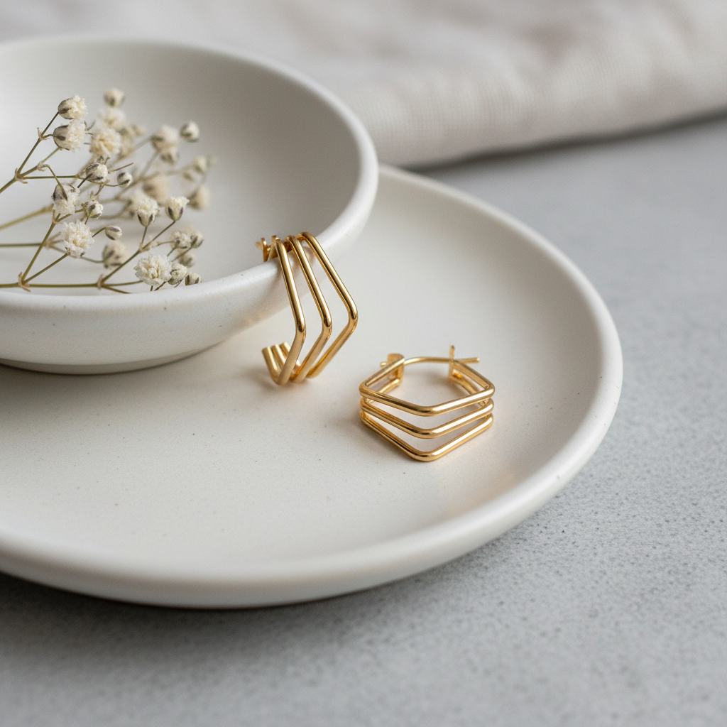 Frame Square Earrings