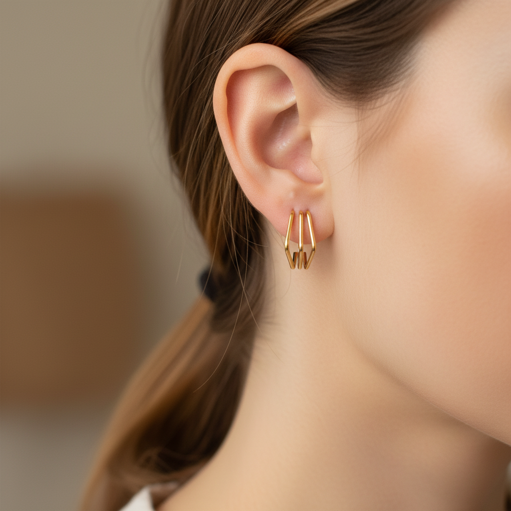 Frame Square Earrings
