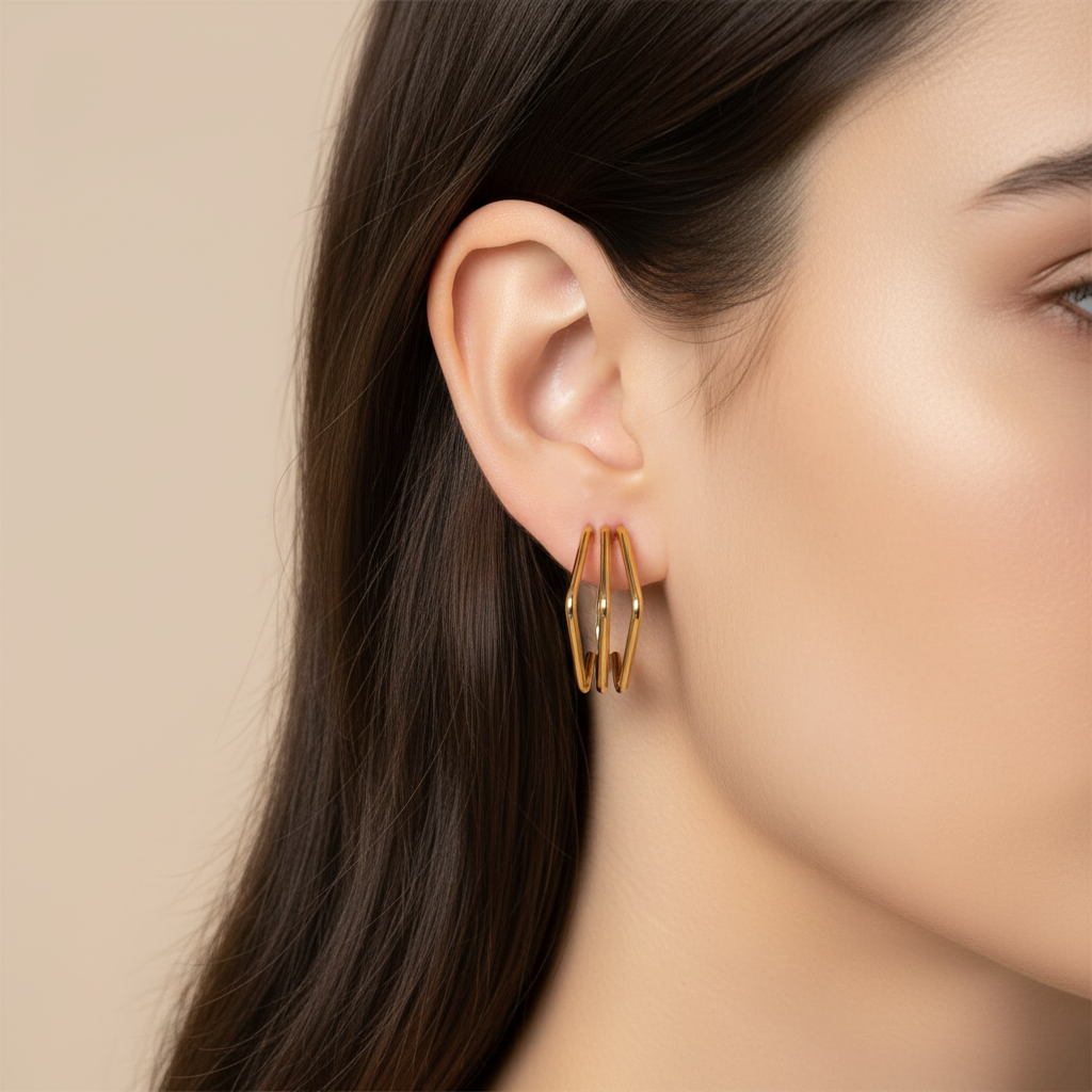Frame Square Earrings