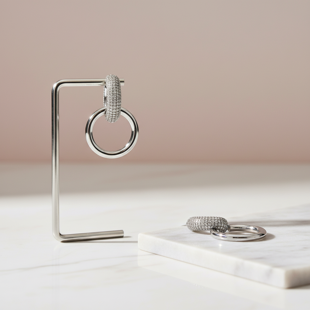 Shimmering Double Hoop Earrings
