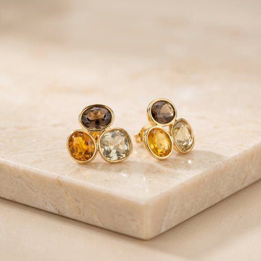Honey Stone Earrings