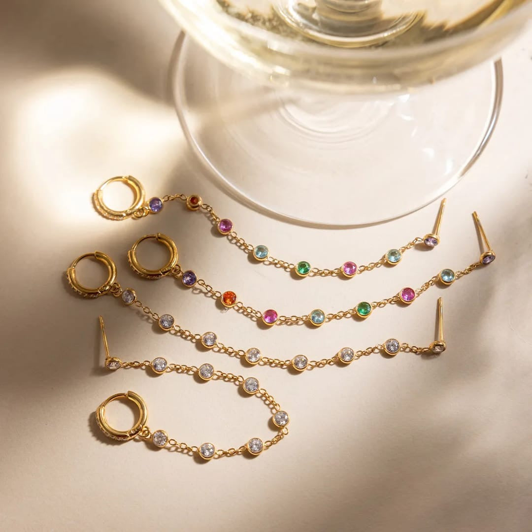 Cascade Chain Earrings