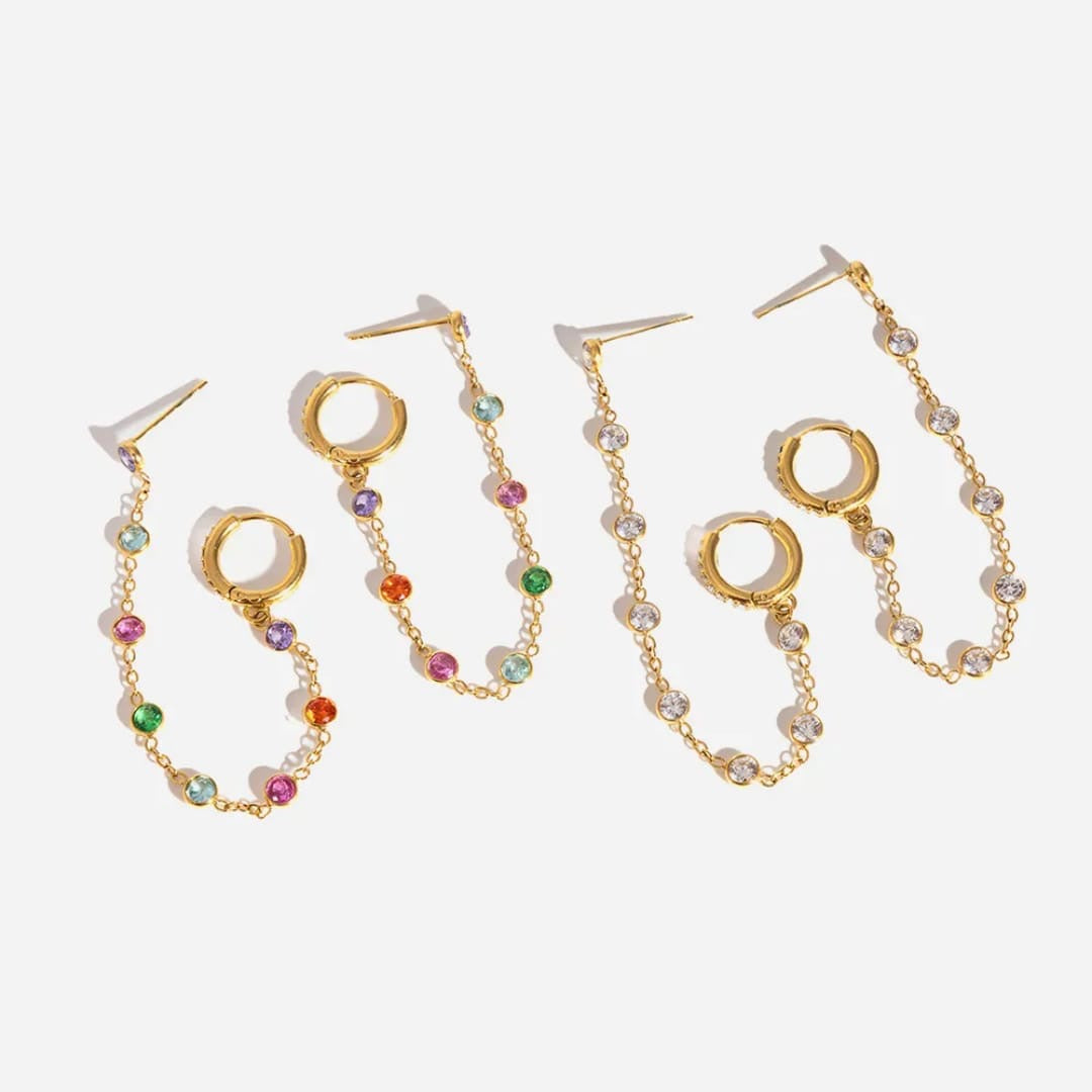 Cascade Chain Earrings
