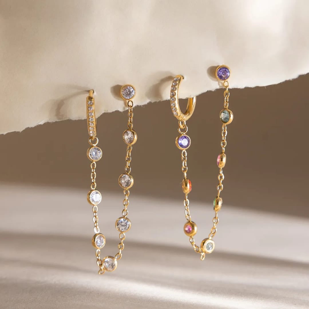 Cascade Chain Earrings