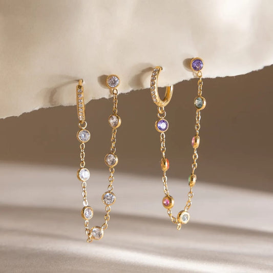 Cascade Chain Earrings