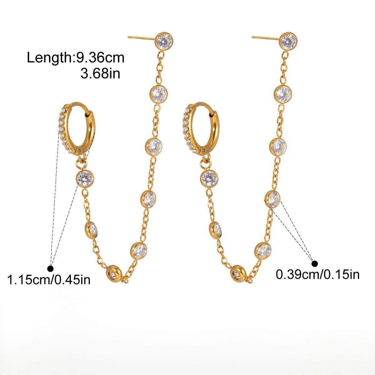 Cascade Chain Earrings