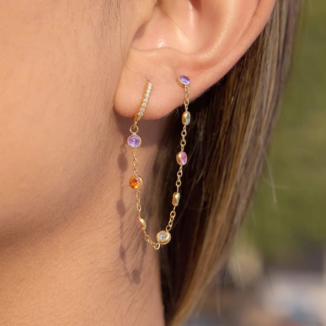 Cascade Chain Earrings