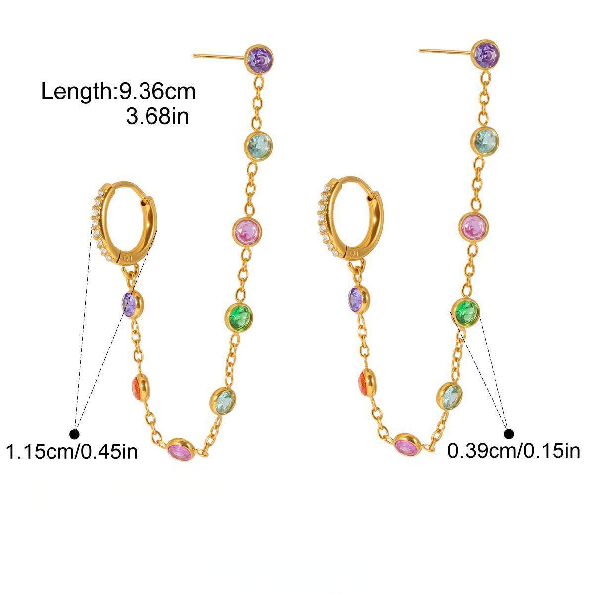 Cascade Chain Earrings