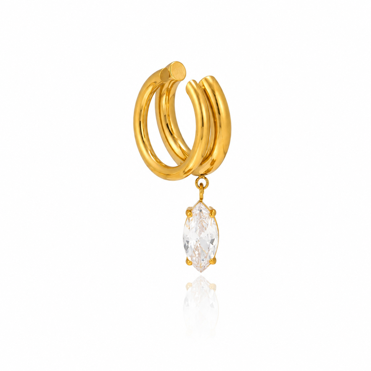 Crystal Dual Layer Earcuff