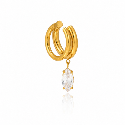 Crystal Dual Layer Earcuff