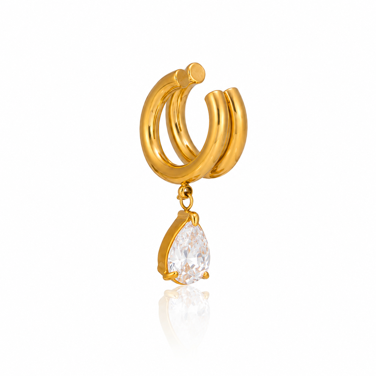 Crystal Dual Layer Earcuff