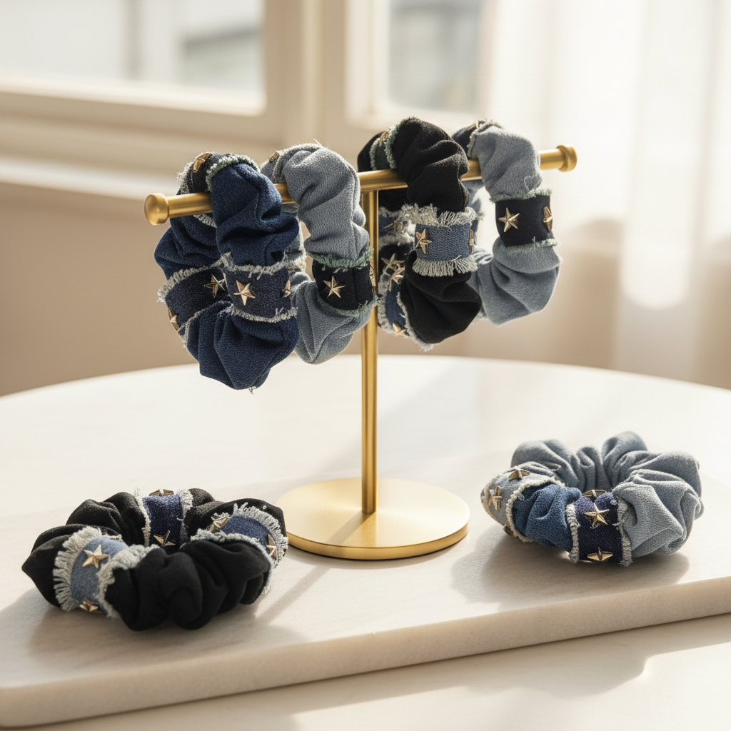 Jean Genie Scrunchie (Random will be sent)