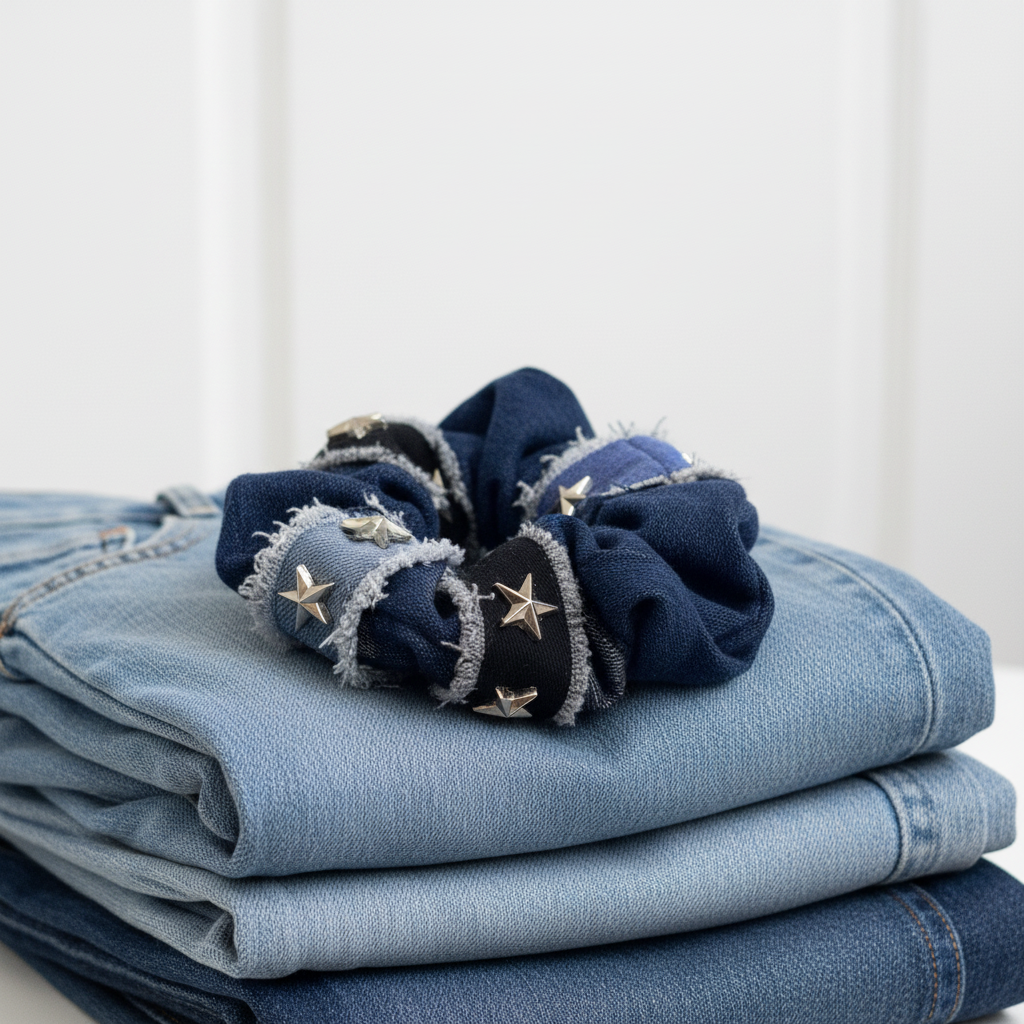 Jean Genie Scrunchie (Random will be sent)