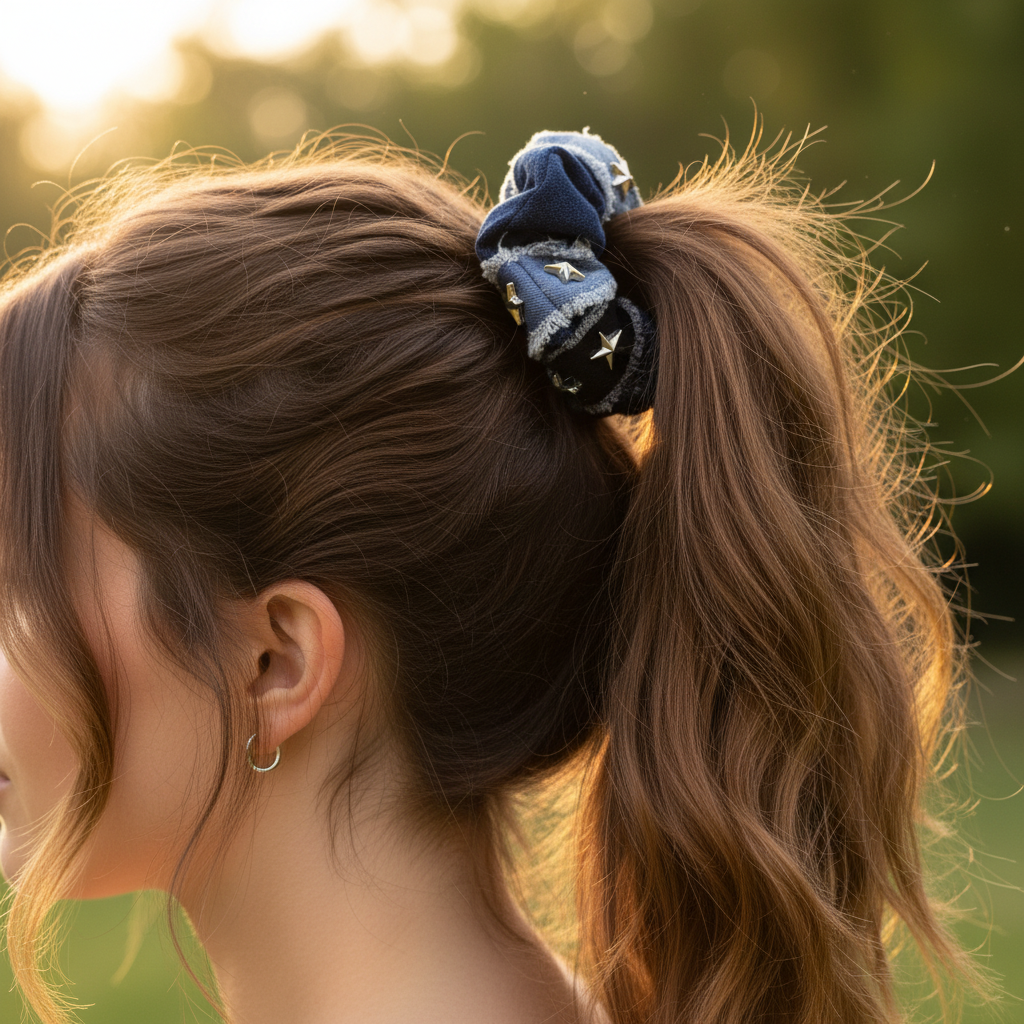 Jean Genie Scrunchie (Random will be sent)