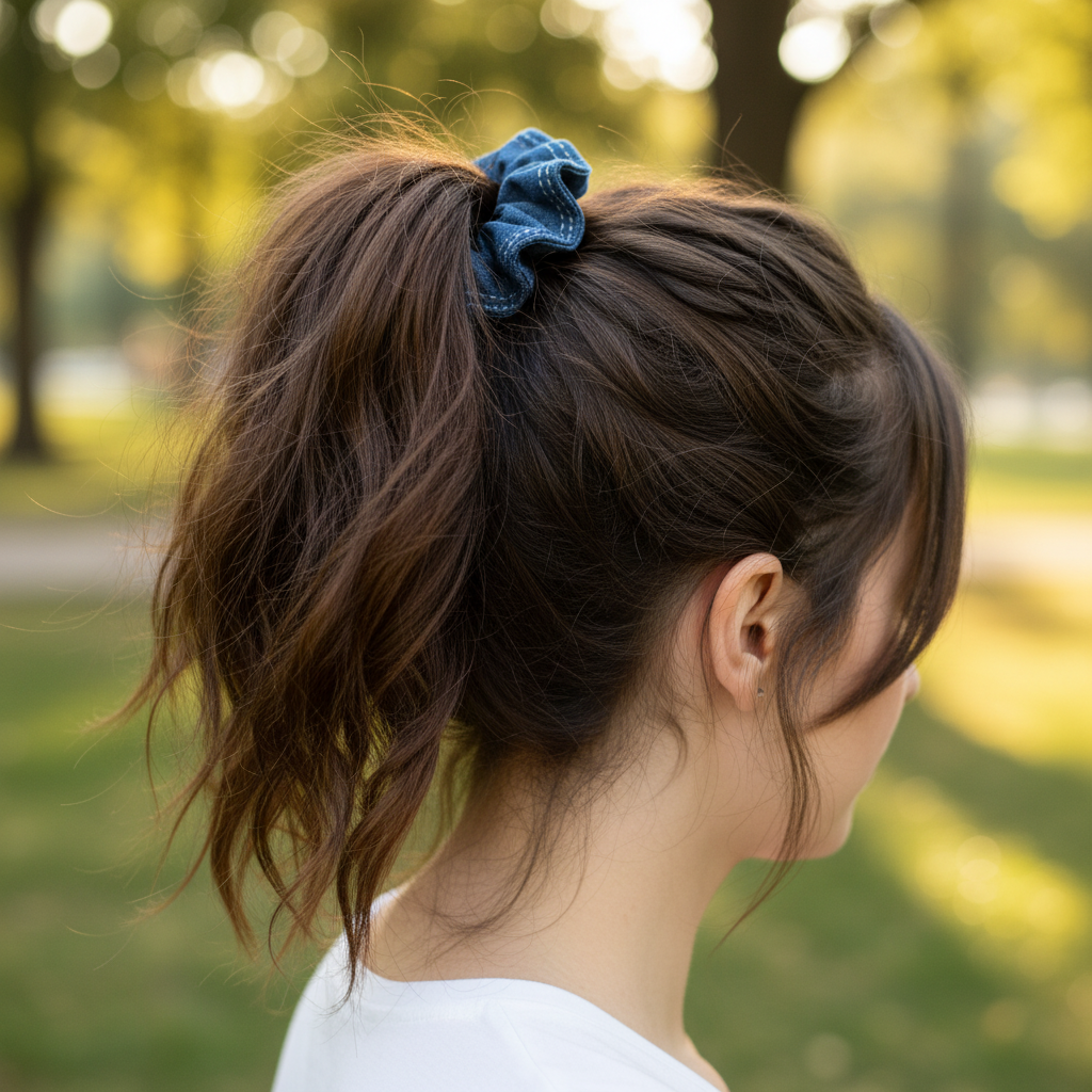 Cloud Denim Scrunchie (Random will be sent)