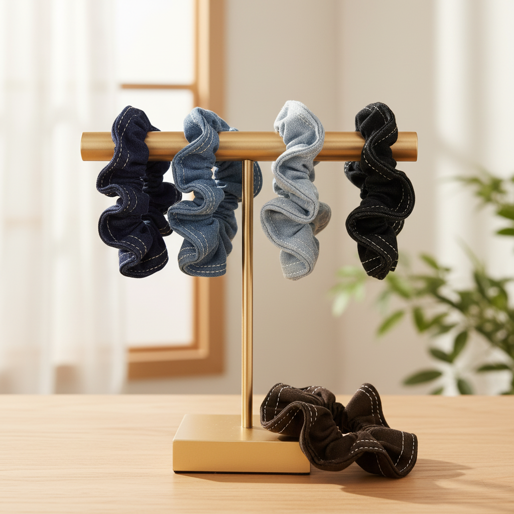 Cloud Denim Scrunchie (Random will be sent)