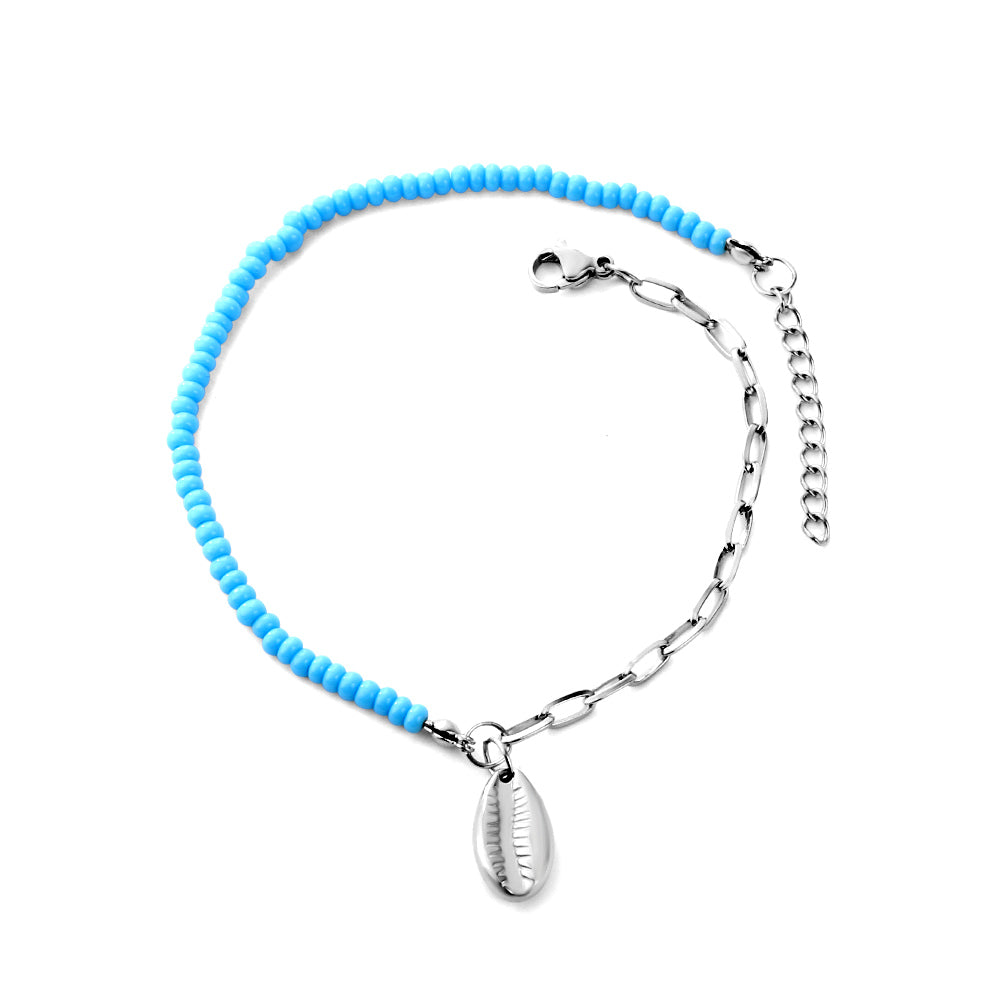 Blue Tide Charm Anklet