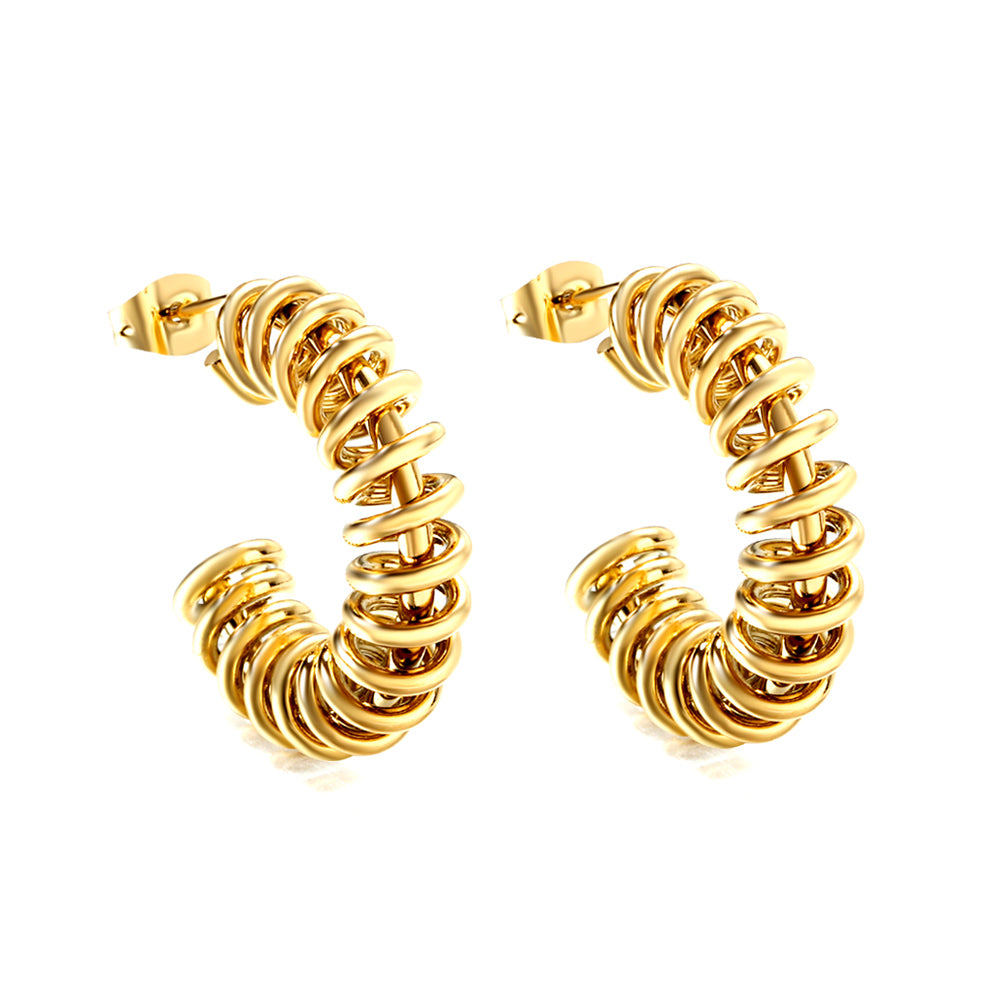 Spiral Arc Earrings