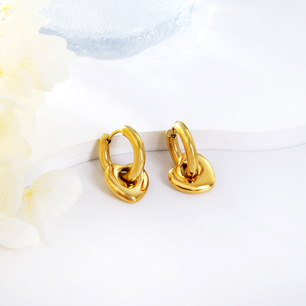 Interlocked Heart Earrings