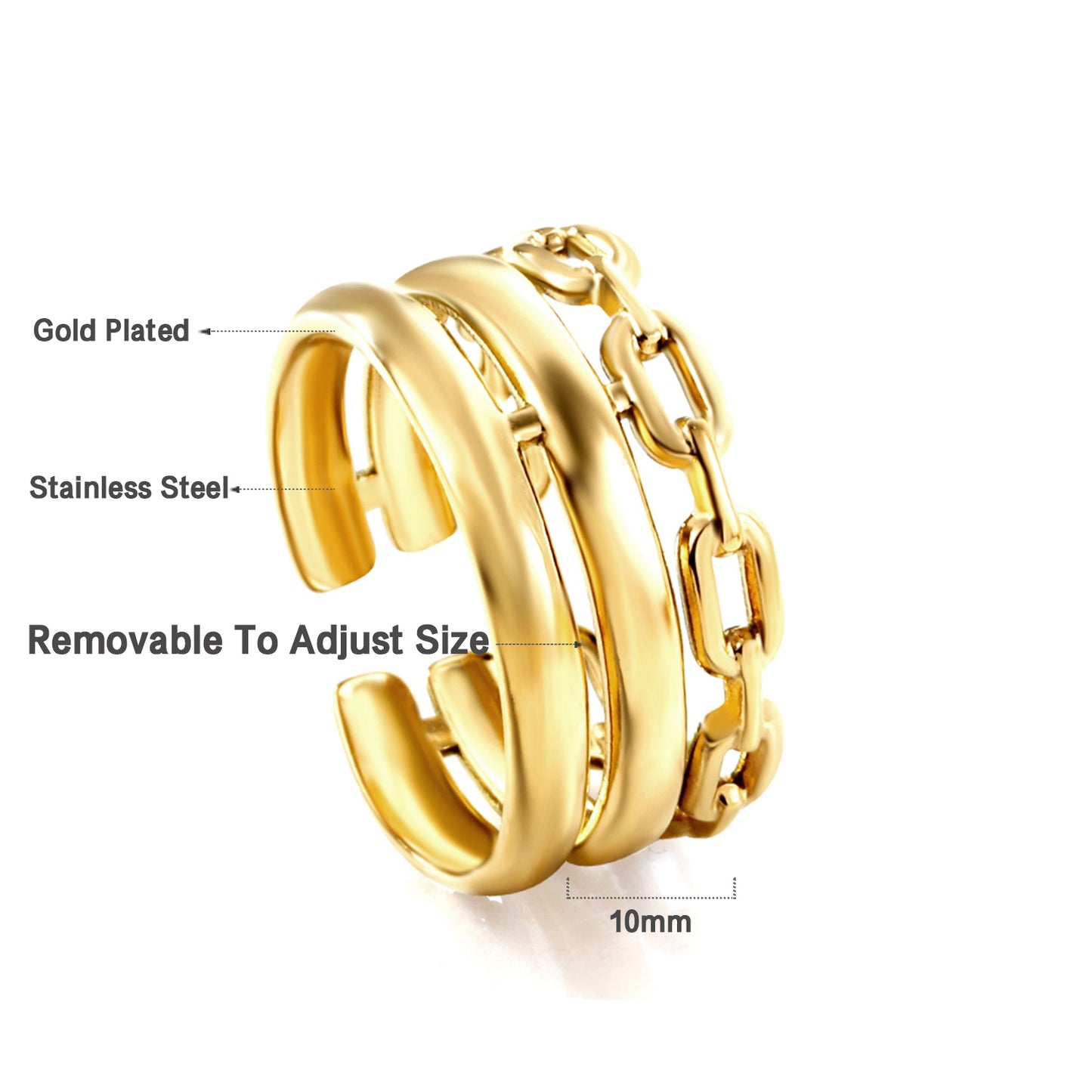 Chain Adjustable Ring