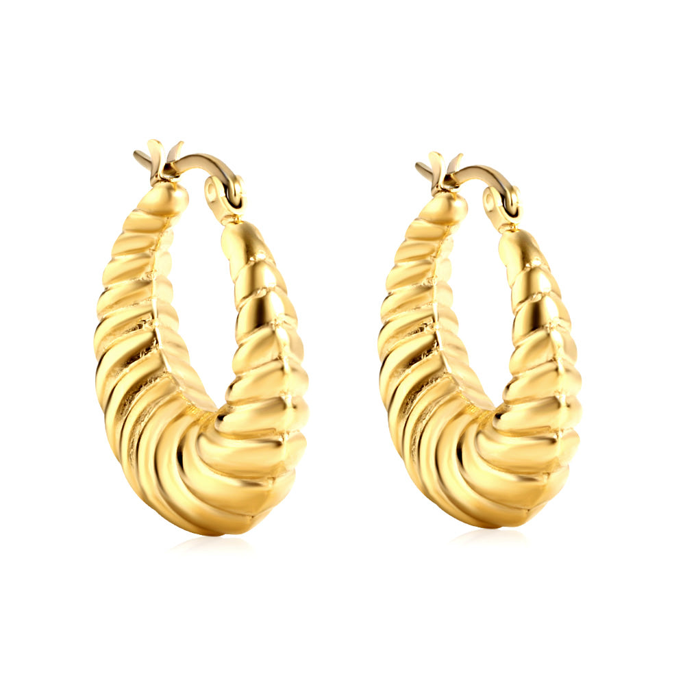 Spiral Hoop Earrings