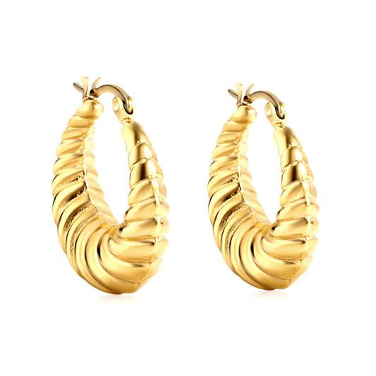 Spiral Hoop Earrings