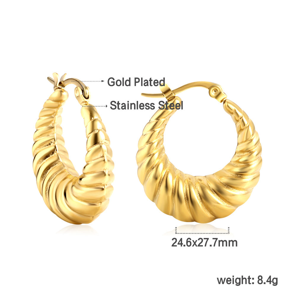 Spiral Hoop Earrings