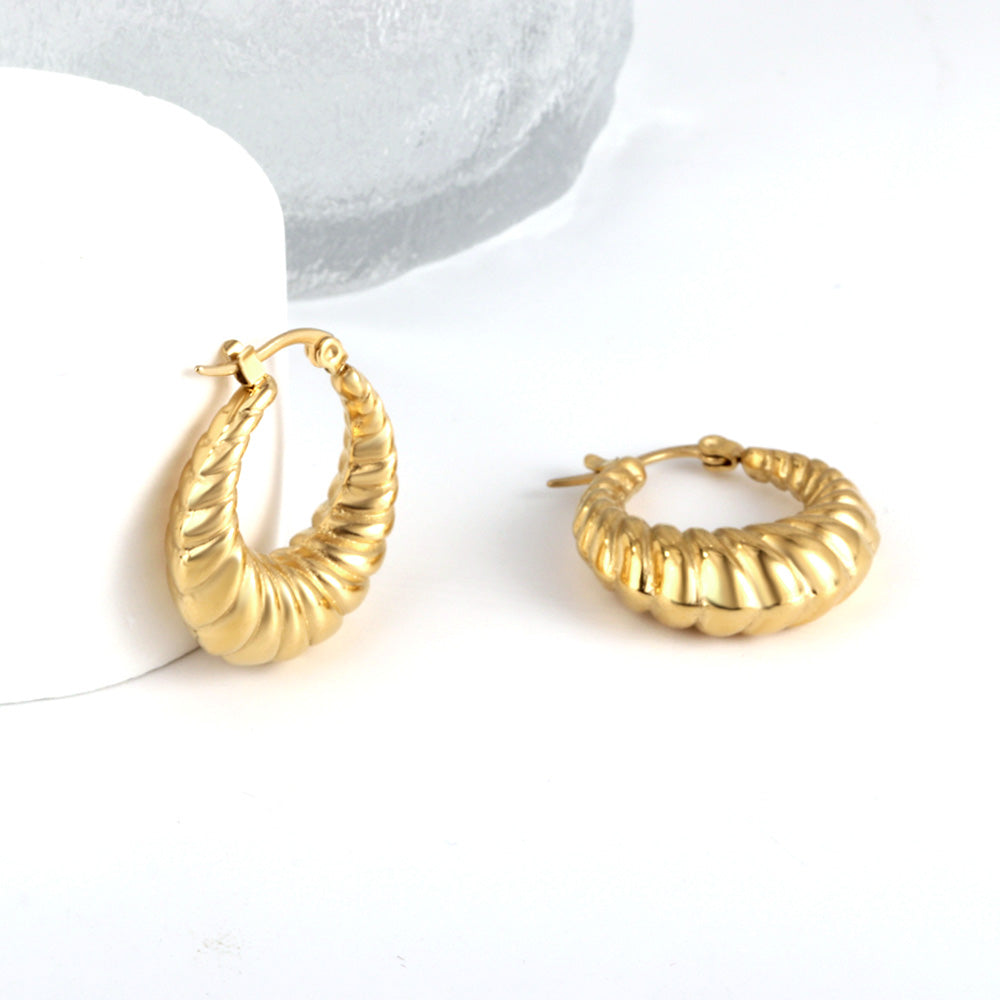Spiral Hoop Earrings