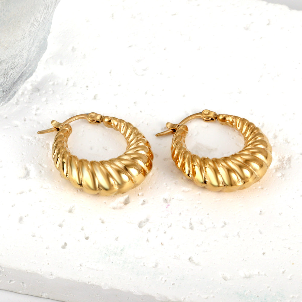 Spiral Hoop Earrings