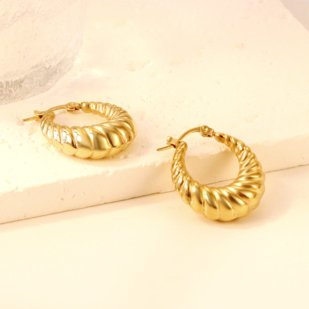 Spiral Hoop Earrings