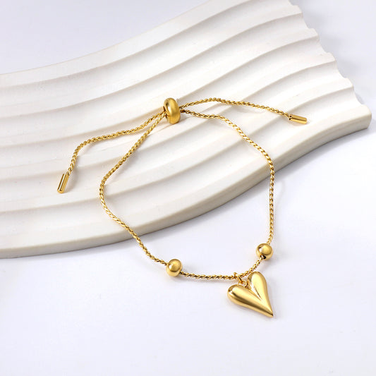 Adjustable Heart Bracelet