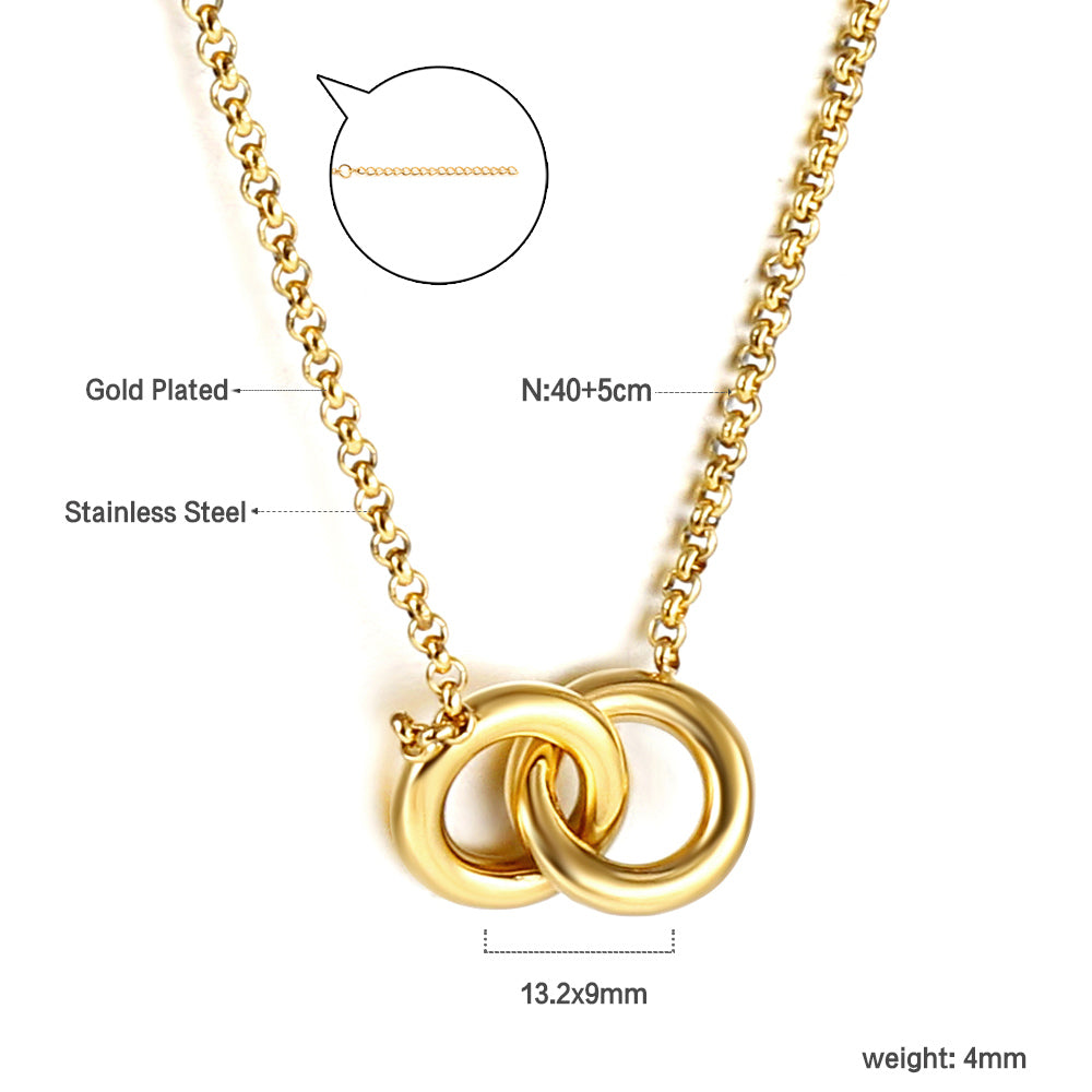 Interlock Ring Necklace