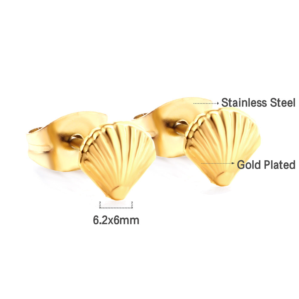 Shell Stud Earrings