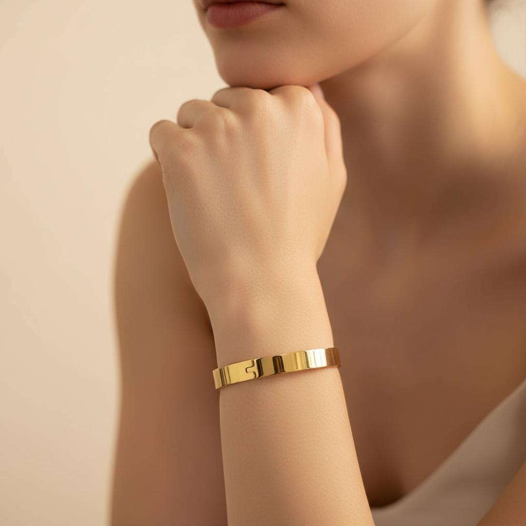 Plain Stackable Gold Kada