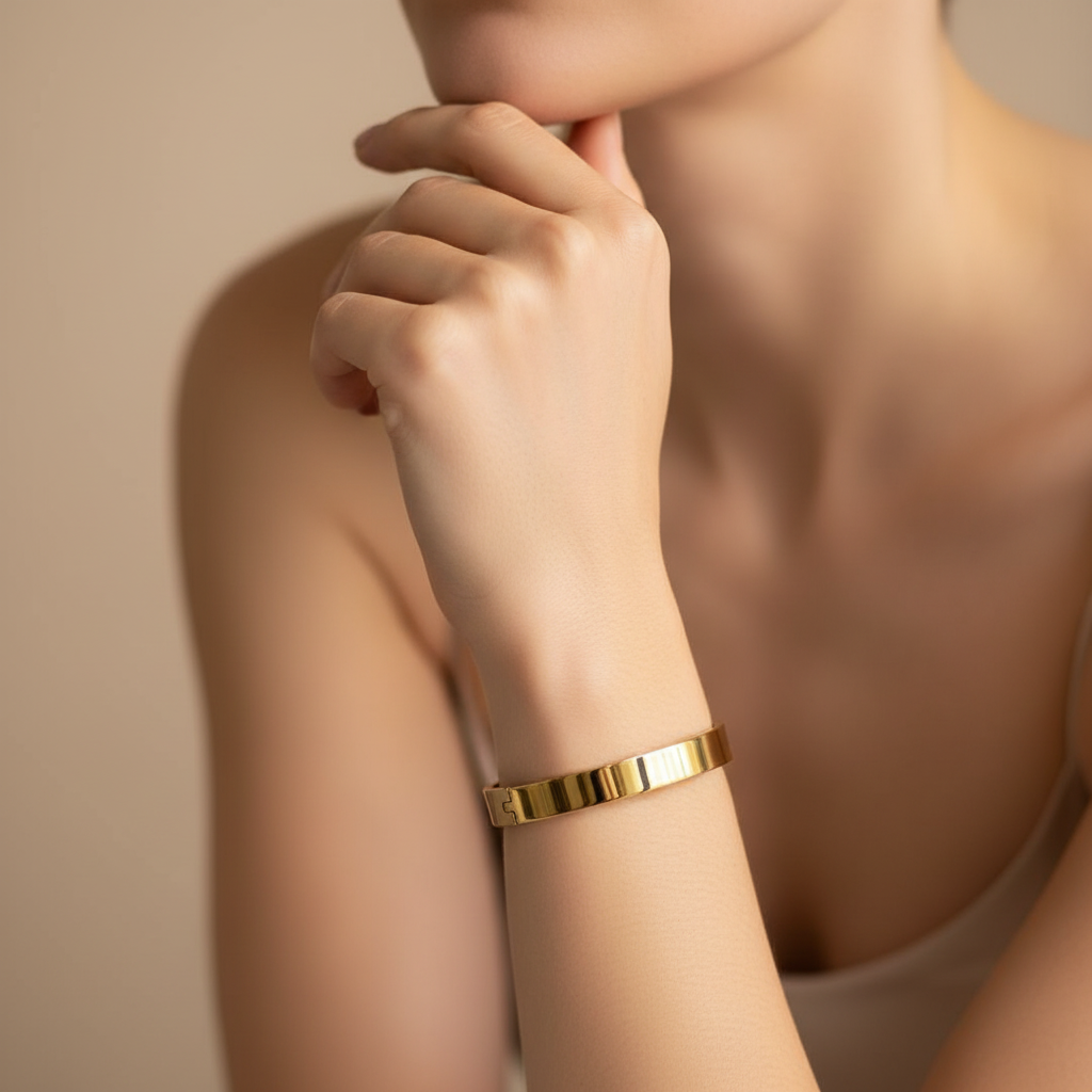 Plain Stackable Gold Kada
