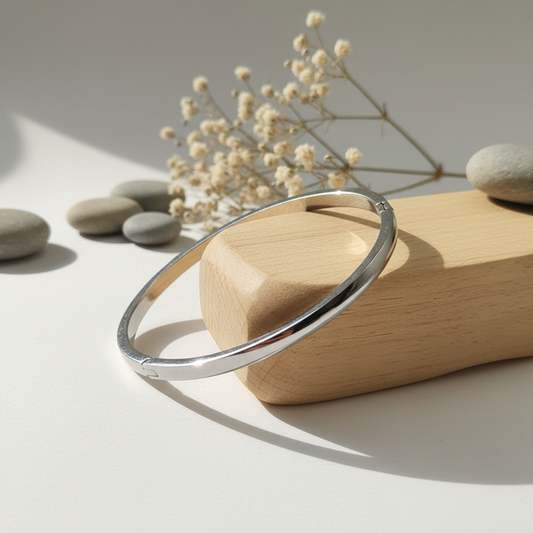 Plain Stackable Silver Kada