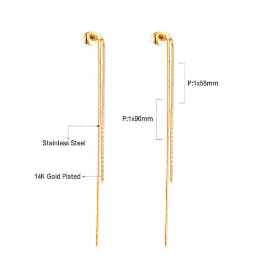 Elegant Gold Drop Earrings