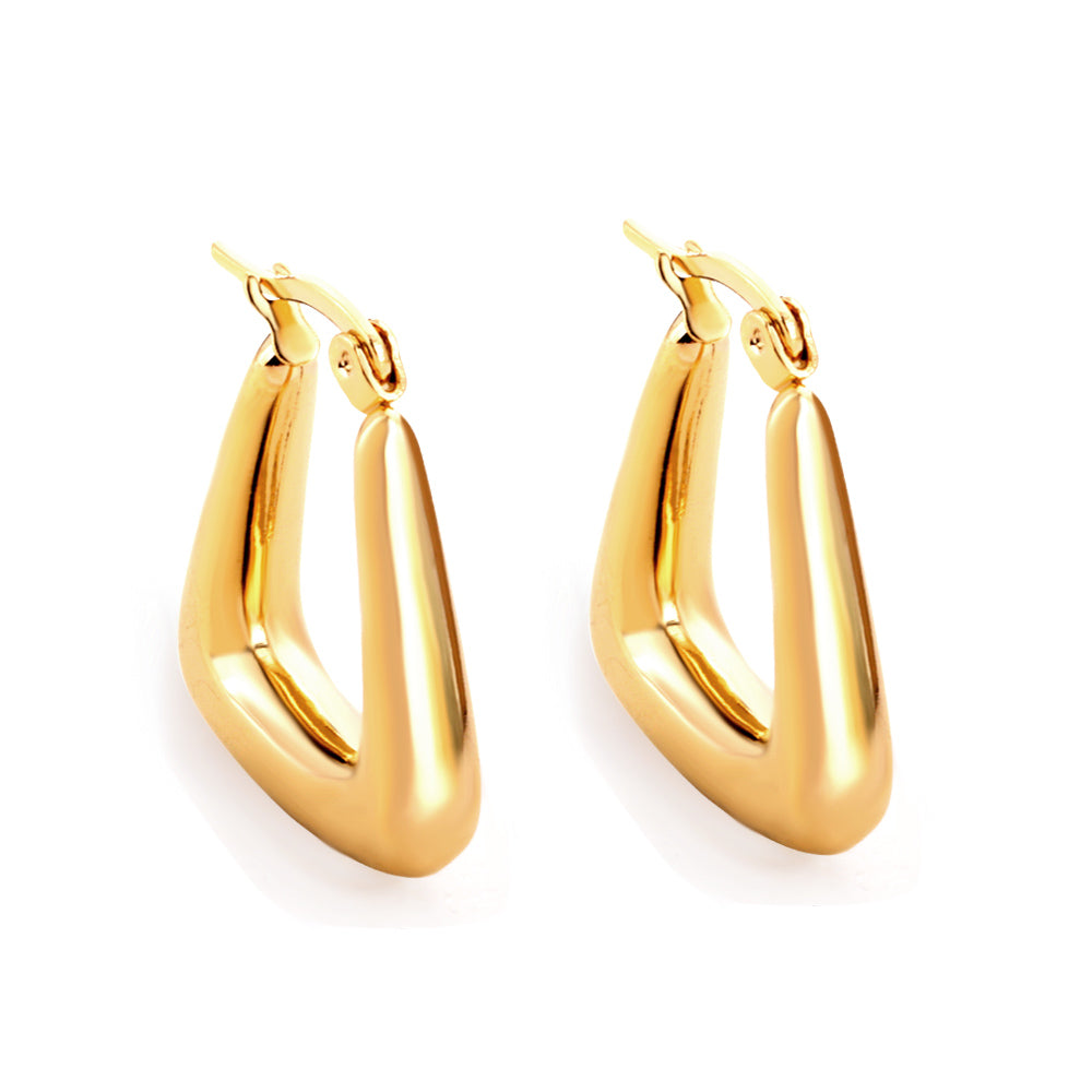 Triangle Hoop Earrings