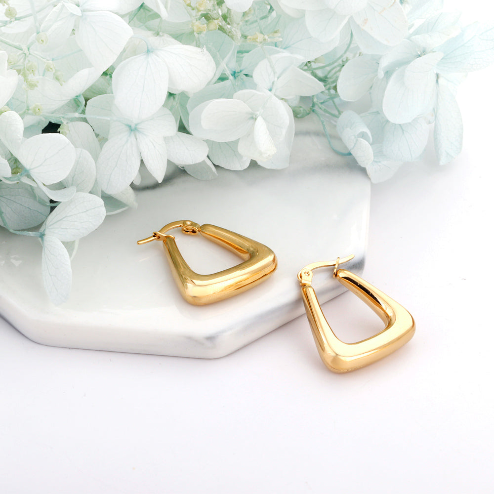 Triangle Hoop Earrings