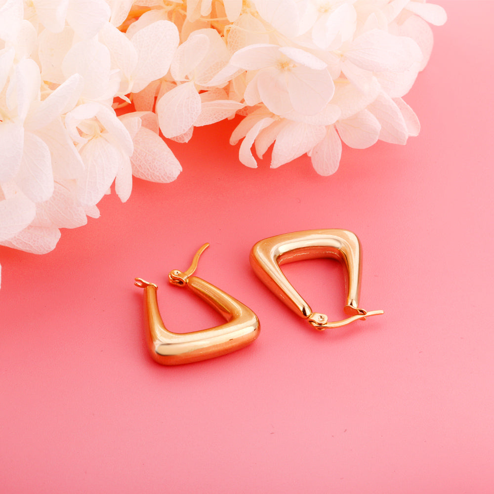 Triangle Hoop Earrings