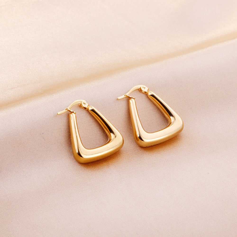 Triangle Hoop Earrings