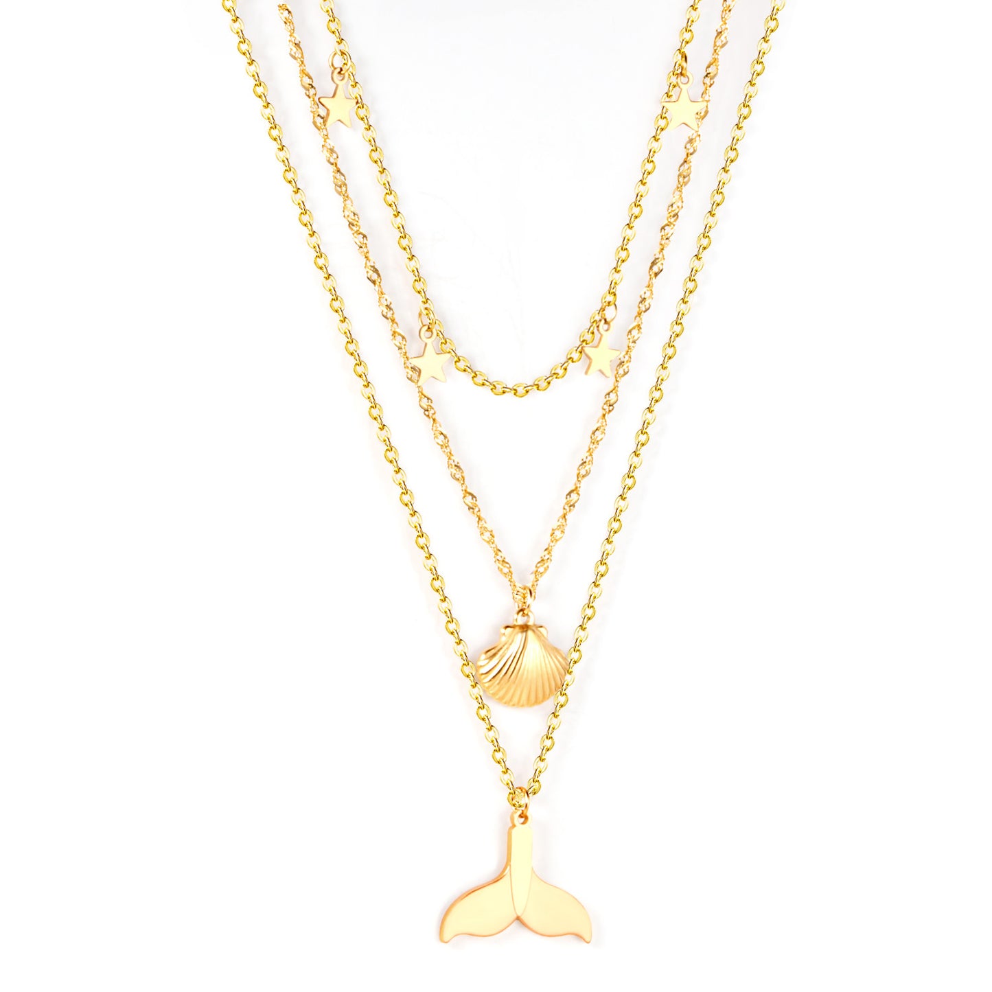 Sea Charm layered Necklace