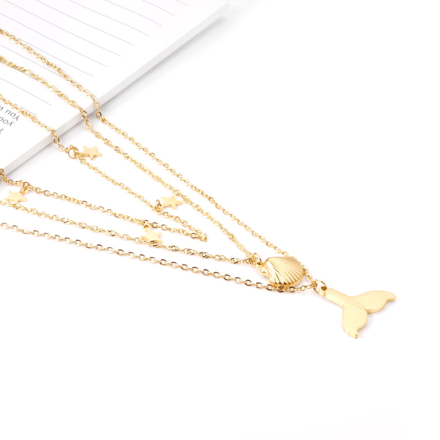 Sea Charm layered Necklace