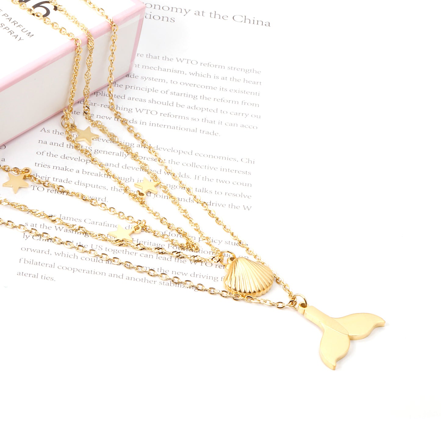 Sea Charm layered Necklace