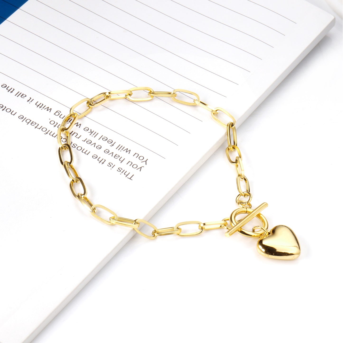Heart Chain Bracelet