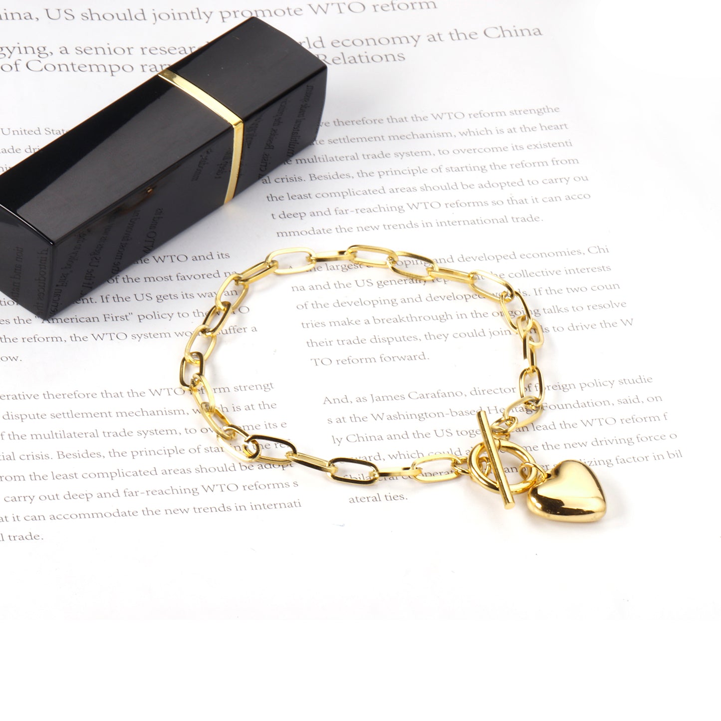 Heart Chain Bracelet