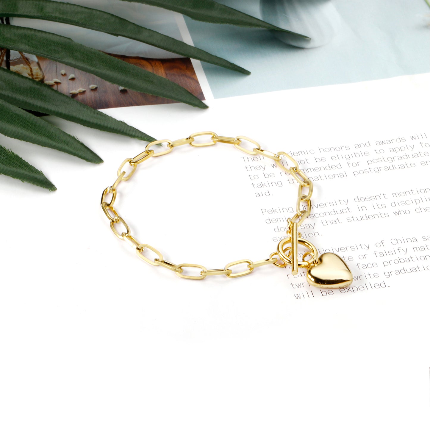 Heart Chain Bracelet