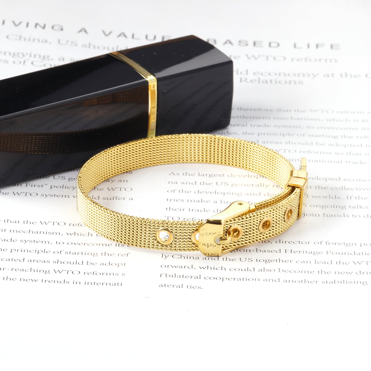 Watch Belt Gold Bracelet