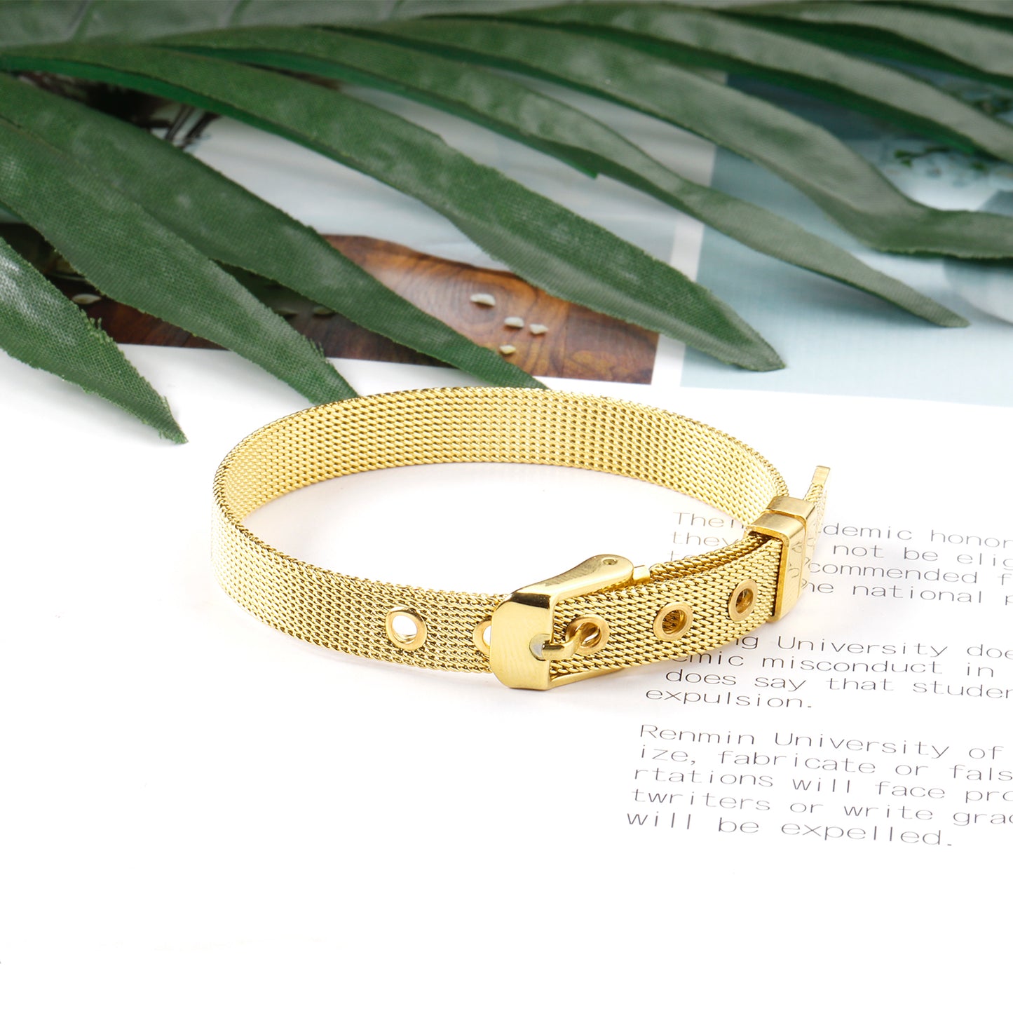 Watch Belt Gold Bracelet