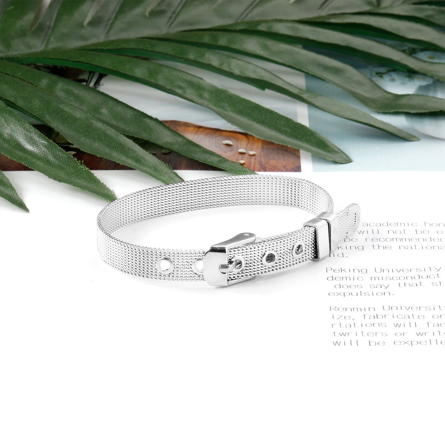 Watch Belt Silver Bracelet